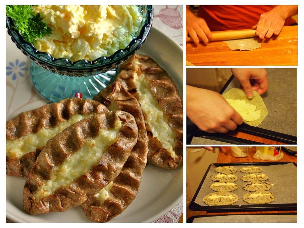 カレリア風カリトキ（ライ麦の伝統パイ）